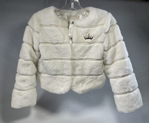 OFF WHITE Cappotto giacca bianco oro Disney Princess Deluxe taglia 7 8 fino a 128 cm