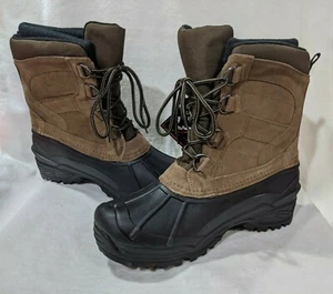 totes Men's Rock Taupe Brown Waterproof Winter Boots - Size 10 NWB  - Picture 1 of 7