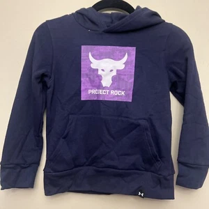 Under Armour boys sweatshirt, YXS, blue NWT project rock - Picture 1 of 10