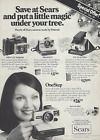 1977 Appareil photo Polaroid Sears SX-70 Alpha OneStep publicité imprimée vintage