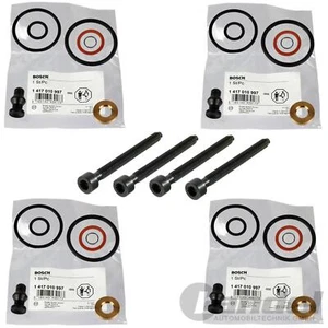 4x BOSCH PUMPE-DÜSE-DICHTSATZ TDI + DEHNSCHRAUBEN REPSATZ passend für VW AUDI - Bild 1 von 2