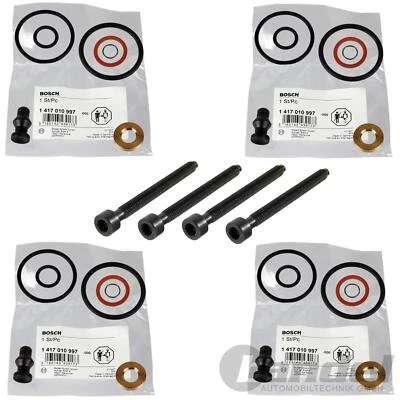 4x Bosch Pump Nozzle Gasket Set TDI + Expansion Bolts Repset Fits VW Audi - Image 1 of 2
