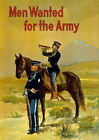 84274 Vintage US Army Men Wanted Recruitment Wall Print Poster UK