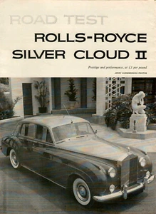 1960 Rolls-Royce Silver Cloud II Prestige Performance 4-Page ROAD TEST REVIEW - Picture 1 of 1