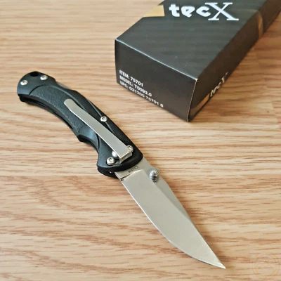 Case XX TecX TL-3 Lock Folding Knife 2" Stainless Steel Blade Black ABS Handle