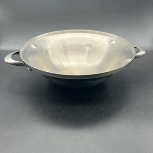 Calphalon Stainless Steel 11.25" Double Boiler Insert # 104 Wok Pot 2 Handles - Picture 1 of 10