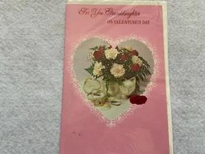 For You, Grand Daughter on Valentine's Day  Unused Greeting Card - Picture 1 of 2