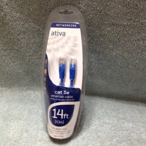 Ativa 14ft cat5e RJ45 Male/Male Ethernet Cable Internet Connection  - Picture 1 of 1