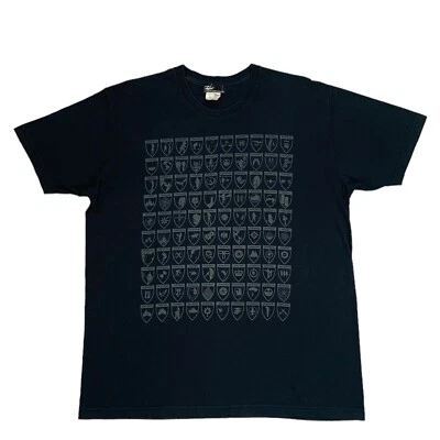 Vintage Futura Century Of Iconography Black & Silver Reflective Logo Shirt Sz XL - Image 1 of 4