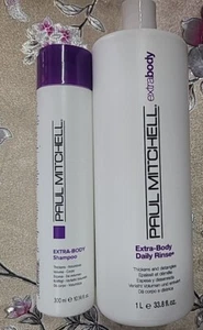 Paul Mitchell Extra Body Daily Shampoo 10.14oz PLUS daily rinse 33oz - Picture 1 of 2
