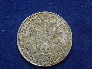 20 Kreuzer 1780 B Joseph II. - RDR Josef W/17/246 - Bild 1 von 2