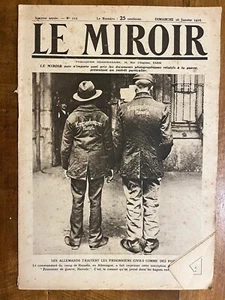 Authentische und französische Zeitung gedruckt im Ersten Weltkrieg, Le Miroir Jan. 1916 - Bild 1 von 2