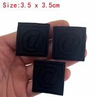 Black Embroidered Patches Mixed Shapes Iron On Appliques Decorative Badges 5Pcs