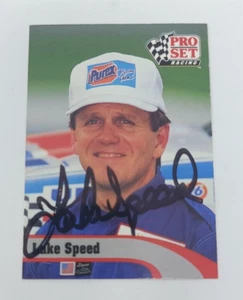 Luke Speed, Driver, 1992 NASCAR Signed Autographed Trading Card - Picture 1 of 5