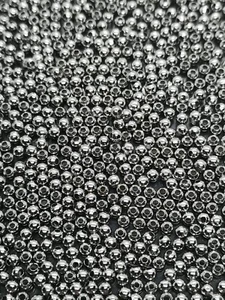 100 Stainless Steel Spacer Beads, 3mm, 1mm Hole - Picture 1 of 2