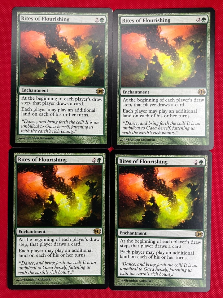 MTG 4X Rites of Flourishing X4 Future Sight Magic - LP/NM - Image 1 of 1