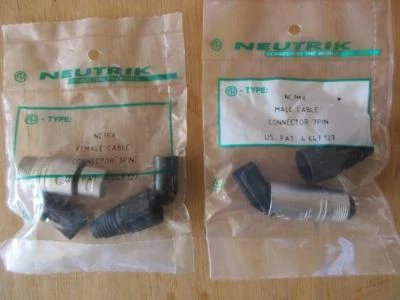 1 x NEUTRIK 7-pin XLR Connector NC7MX Male or NC7FX Female cable mount NEW