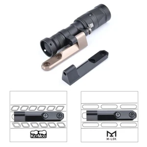 WADSN Tactical M640 M340 Linterna Montaje Desplazado Mlok Keymod Base Scout Lámpara - Imagen 1 de 11