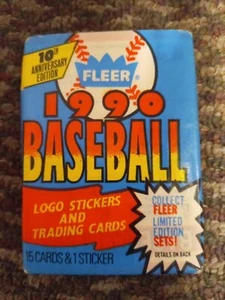 Fleer 1990 Baseball Wax Pack. 10th Anniversary Edition - Picture 1 of 2