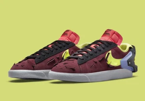 Nike x Acronym Blazer Low Night Maroon DN2067-600 Men's Size 13 US BRAND NEW - Picture 1 of 9