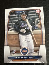 2023 Bowman Paper #49 Francisco Alvarez Rookie Card RC New York Mets Baseball