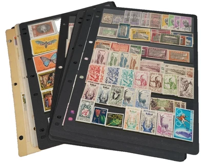 TOGO COLLECTION OF 1,300+ STAMPS MINT & USED ON STOCK PAGES - Image 1 of 4