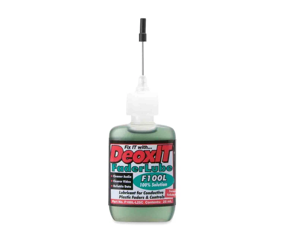 Hosa F100L-L25C, Caig DeoxIT FaderLube, 100% Dropper, 25 ml - Изображение 1 из 1