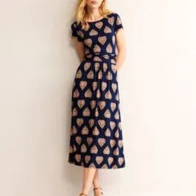 BODEN Amelie Jersey Midi Dress US 16-18R - Image 1 of 4