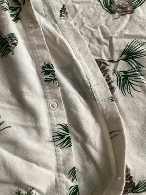 Funda nórdica LL Bean Franela Evergreen Piña Tamaño Completo Tema Invierno Foto 1 de 4