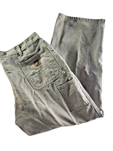 Herren Carhartt Carpenter Hose hellbraun Latzhose Passform B11 DES Duck Canvas 40 x 30 - Bild 1 von 7