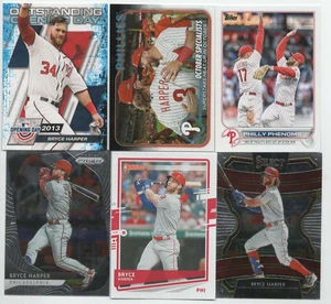 (6) DIFFERENT Bryce Harper 2020-24 TOPPS OPENING DAY + DONRUSS + SELECT ++ LOT - Picture 1 of 1