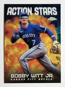 2023 Topps Chrome Update Action Stars #ASC17 Bobby Witt Jr. - Imagen 1 de 2
