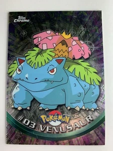 2000 Topps Chrome Pokemon Series 1 #03 Venusaur FREE COMBINED SHIPPING - Picture 1 of 2
