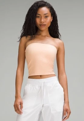 Lululemon Wundermost Ultra Soft Nulu Tube Top Size M Peach Bellini NWT  - Image 1 of 4