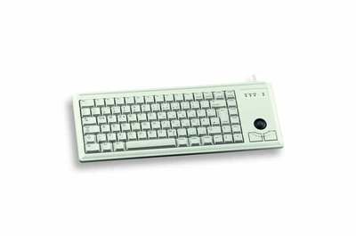 Cherry Wired Grey PS/2 Compact Keyboard with Trackball, QWERTY (UK) British Layo - Image 1 of 4