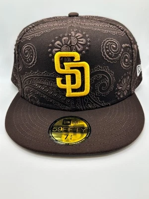New Era Exclusive Hat San Diego Padres Paisley Embroidered 7 3/4 - Image 1 of 3