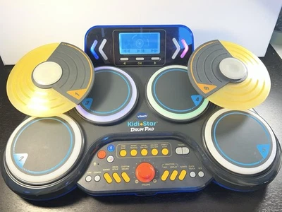 VTech Kidi Star Drum Pad Black Music Lights Games No Sticks Fully Functional - Image 1 of 4