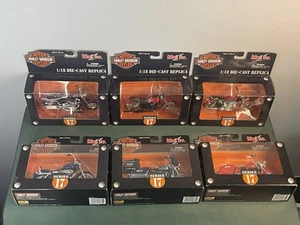 Maisto 1/18 Harley Davidson Motorcycles (6) Series 17 2003 Complete Set - Picture 1 of 11