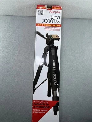 Sunpak Tripod & Monopod Platinum Plus Ultra 7000TM  Adjustable Stand 2-in-1 70"  - Image 1 of 4