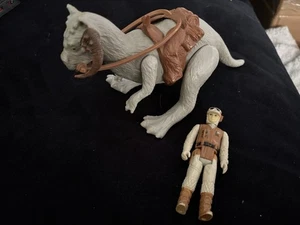 Star Wars 1979 Tauntaun Solid Belly With Hoth Trooper Original Broken Reign - Picture 1 of 5