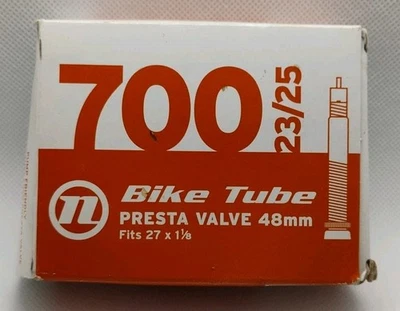 Tubo de bicicleta Novara Maintenance 700 23/25 válvula Presta 48 mm se adapta a 27 X 1 1/8 Foto 1 de 3