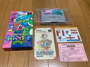 Yoshi's Island Super Mario World Boxed Nintendo Super Famicom SFC Japan import - Picture 1 of 10