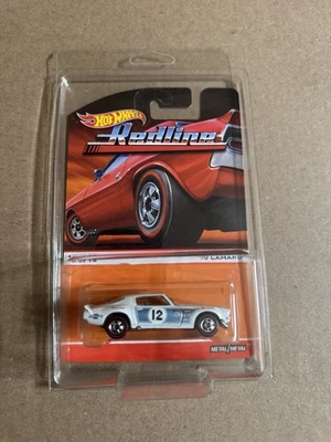 Hot Wheels Redline White 70 Camaro #10/18 Metal/Metal (W/Protector) - Image 1 of 4