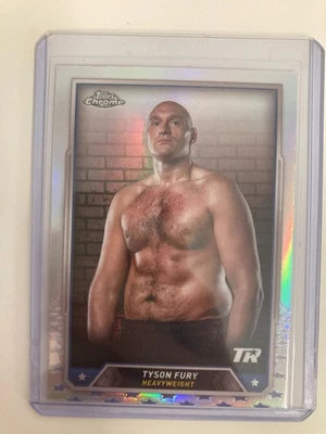 TOPPS BOXING CHROME 2025 TYSON FURY HEAVYWEIGHT REFRACTOR . - Image 1 of 2