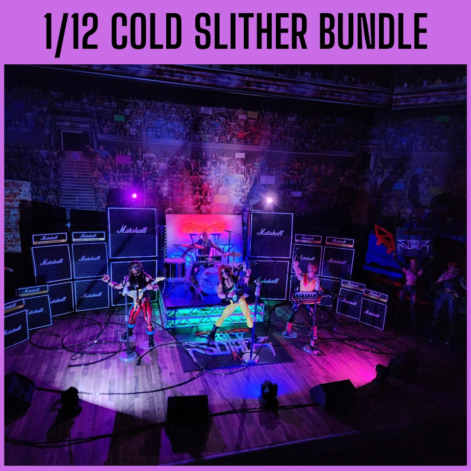Paquete COLD SLITHER STAGE - Escala 1/12 - Clasificado GI Joe, Altavoces Marshall Foto 1 de 4