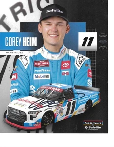 COREY HEIM Signed 2025 Hero Photo Card - NASCAR TRUCK Racing 8X10 - SAFELITE 2 - Picture 1 of 1