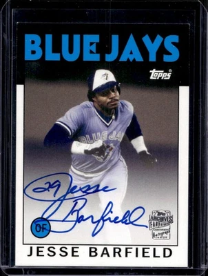 Jesse Barfield 2013 Topps Archives Fan Favorites #FFA-JB Auto - Image 1 of 2