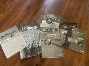 Abeka Grade 6 Lot Of Teacher Keys—8 Books - Bild 1 von 9