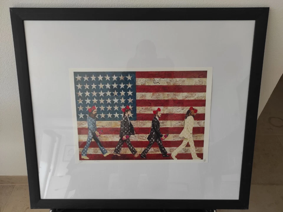 Death NYC, Lithographie, Beatles, Signiert, nummeriert, 32x45cm, mit Zertifikat - Bild 1 von 1