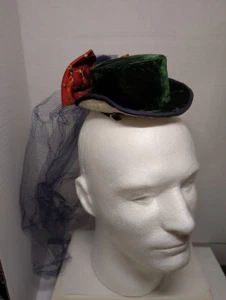 Gothic Women Mini Top Hat Hair Clip for Party Cocktail Steampunk Lady Fascinator - Picture 1 of 4